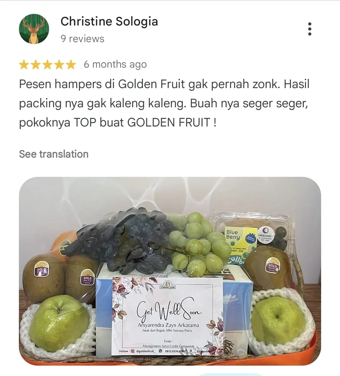 Goldenfruit customer review 6 of 8